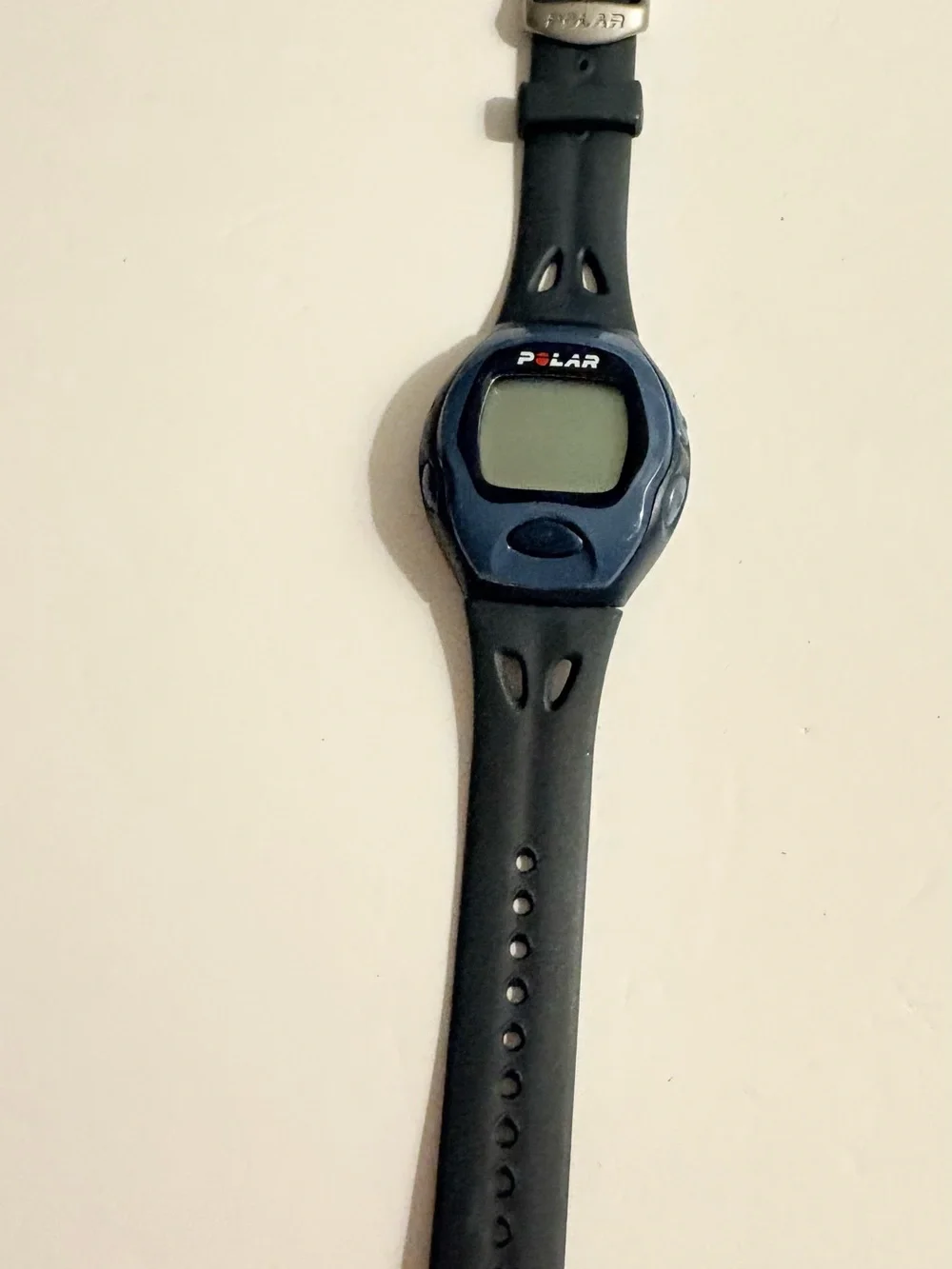 Polar Pulse Watch Heart Rate Monitor Wristwatch Black/ Blue,  Water Resistant